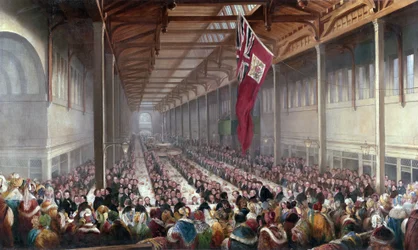 O banquete dado na ocasião da abertura do mercado de Grainger, Newcastle upon Tyne, c.1835